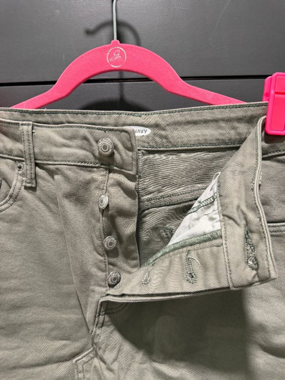 Old Navy Light Olive Denim Skirt Size 6